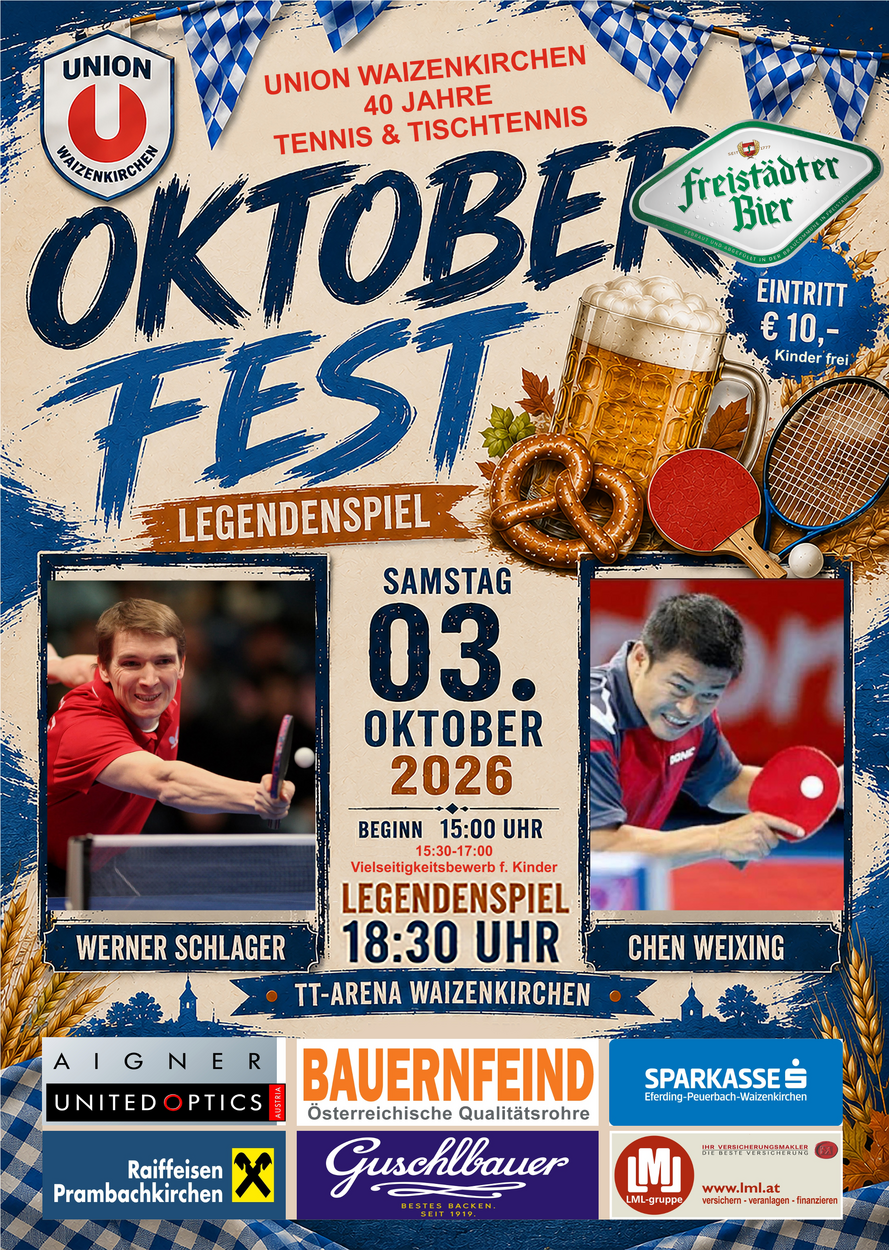 40 Jahrfeier Tennis u. TT Verein Waizenkirchen